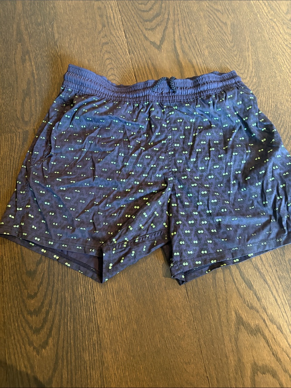 Vilebrequin Men's Navy Blue Patterned Elastic-Waist Shorts